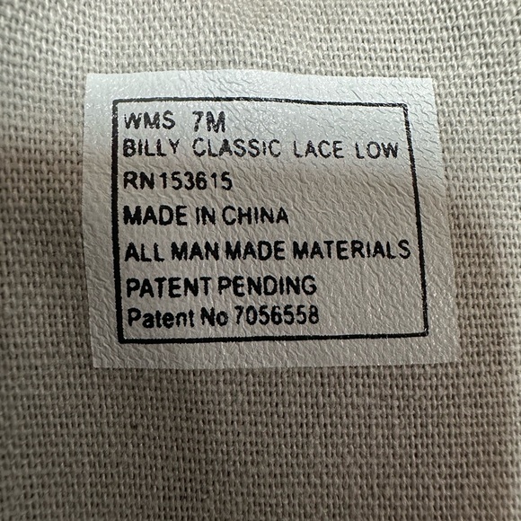 NEW BILLY Footwear Women's Black BILLY Classic Lace Low 153615 Size 7M - Picture 8 of 9